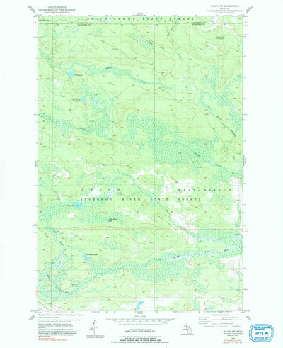 United States Geological Survey Ralph NE, MI (1955, 24000-Scale) digital map