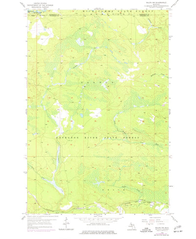 United States Geological Survey Ralph NW, MI (1955, 24000-Scale) digital map
