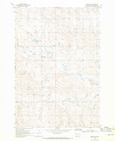 United States Geological Survey Ralph SW, SD (1968, 24000-Scale) digital map