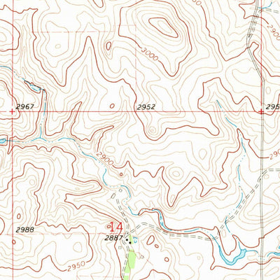 United States Geological Survey Ralph SW, SD (1968, 24000-Scale) digital map