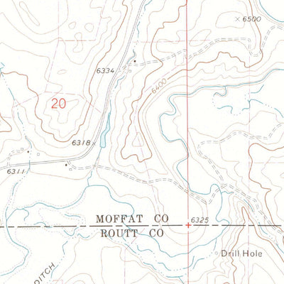 United States Geological Survey Ralph White Lake, CO (1971, 24000-Scale) digital map