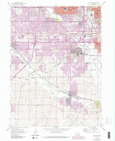 United States Geological Survey Ralston, NE (1956, 24000-Scale) digital map