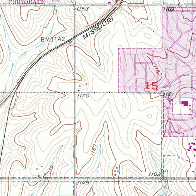 United States Geological Survey Ralston, NE (1956, 24000-Scale) digital map