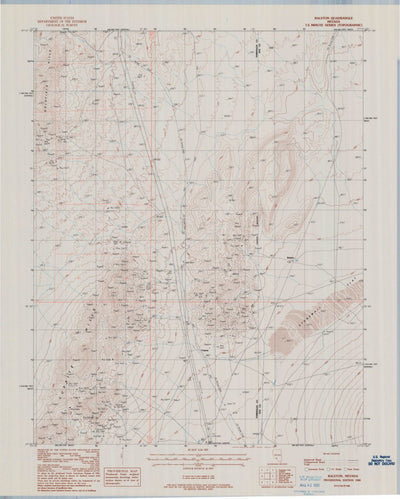 United States Geological Survey Ralston, NV (1988, 24000-Scale) digital map