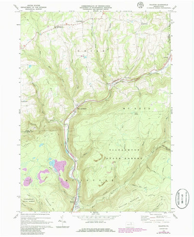United States Geological Survey Ralston, PA (1969, 24000-Scale) digital map