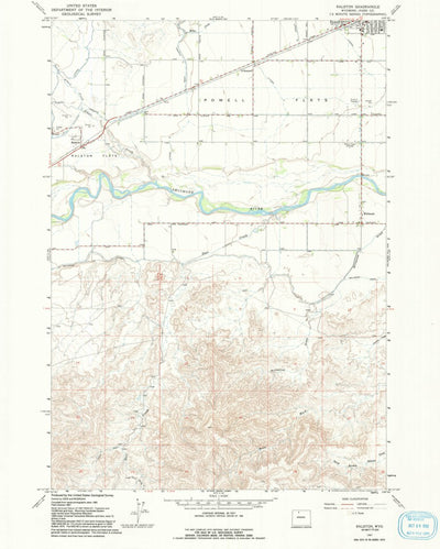 United States Geological Survey Ralston, WY (1967, 24000-Scale) digital map