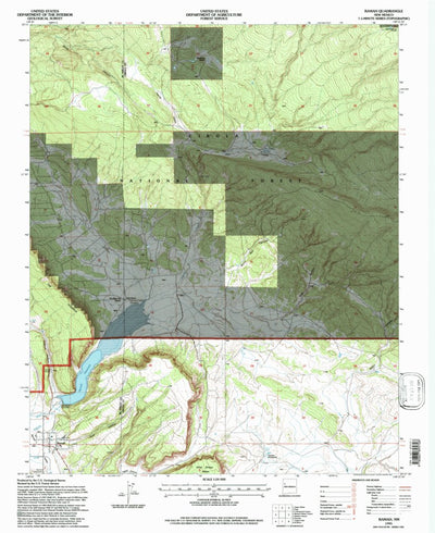 United States Geological Survey Ramah, NM (1995, 24000-Scale) digital map