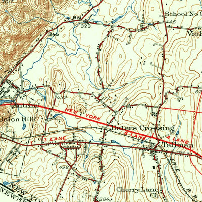 United States Geological Survey Ramapo, NY-NJ (1931, 62500-Scale) digital map
