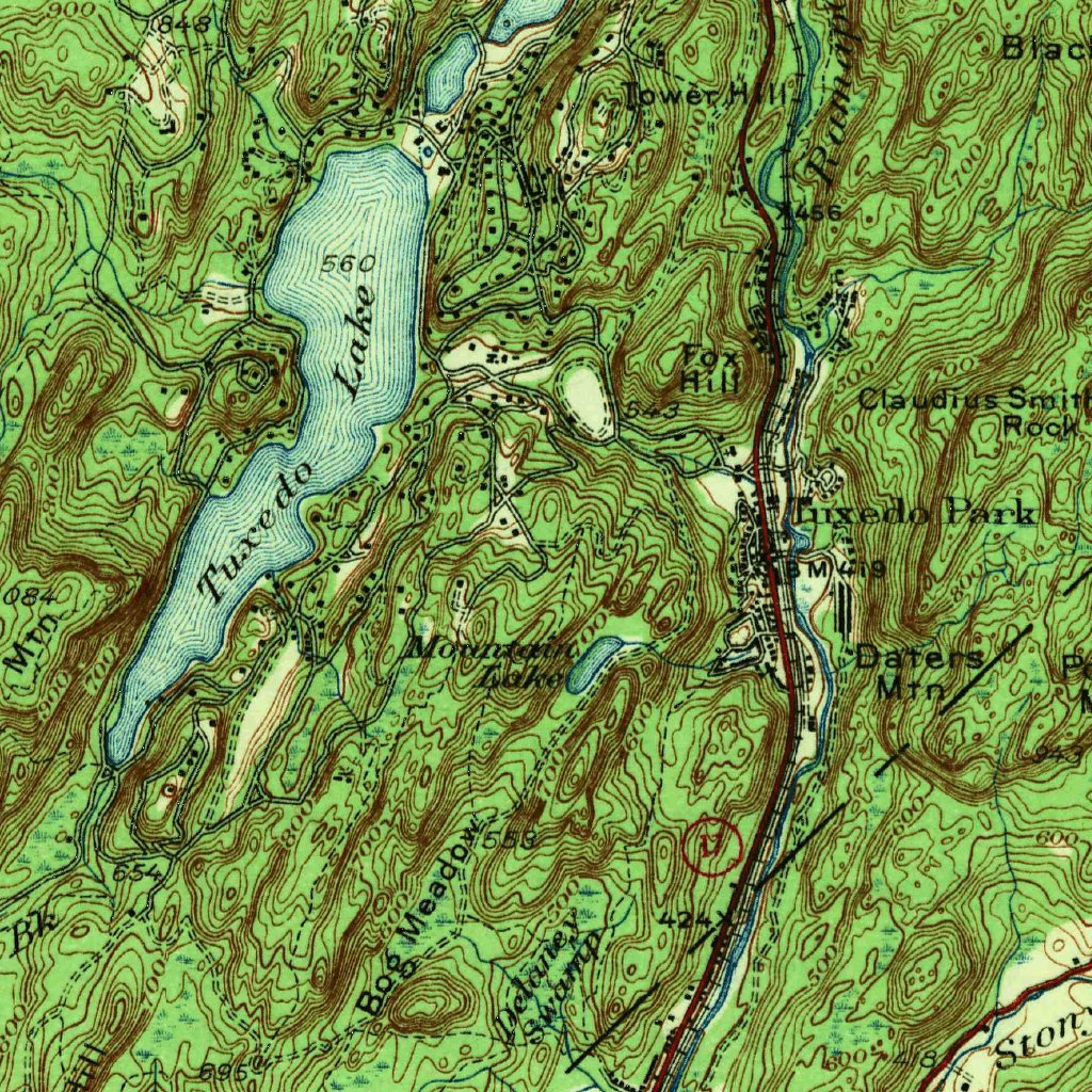 Ramapo, NYNJ (1938, 62500Scale) Map by United States Geological