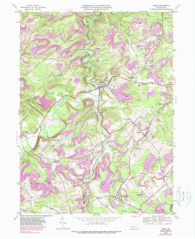 United States Geological Survey Ramey, PA (1945, 24000-Scale) digital map