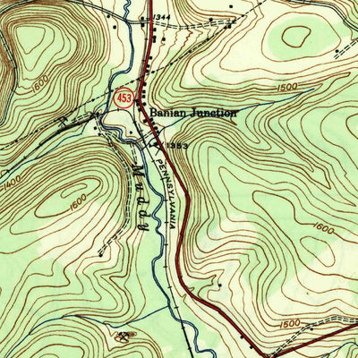 United States Geological Survey Ramey, PA (1947, 31680-Scale) digital map