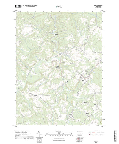 United States Geological Survey Ramey, PA (2023, 24000-Scale) digital map