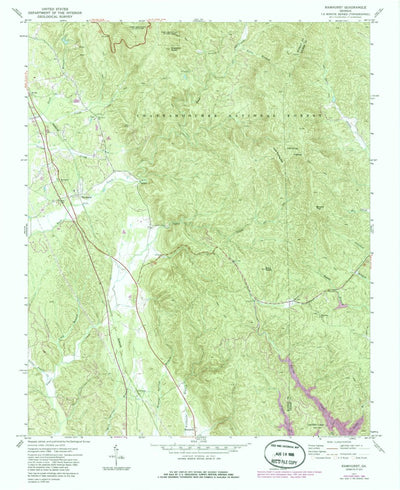 United States Geological Survey Ramhurst, GA (1971, 24000-Scale) digital map