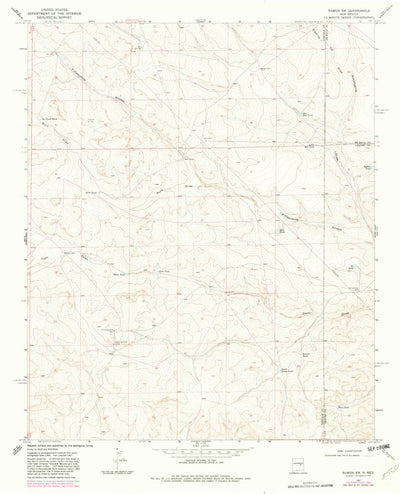 United States Geological Survey Ramon SW, NM (1967, 24000-Scale) digital map