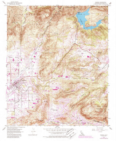 United States Geological Survey Ramona, CA (1955, 24000-Scale) digital map