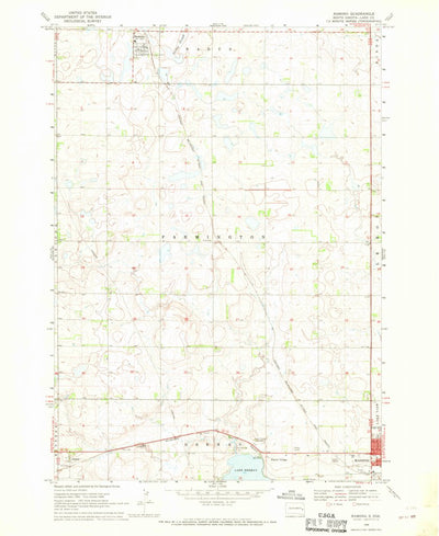United States Geological Survey Ramona, SD (1968, 24000-Scale) digital map