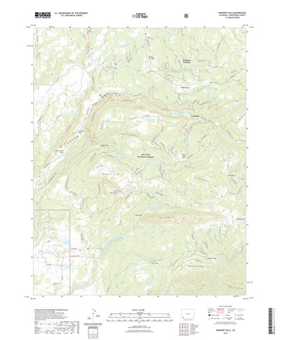 United States Geological Survey Rampart Hills, CO (2022, 24000-Scale) digital map