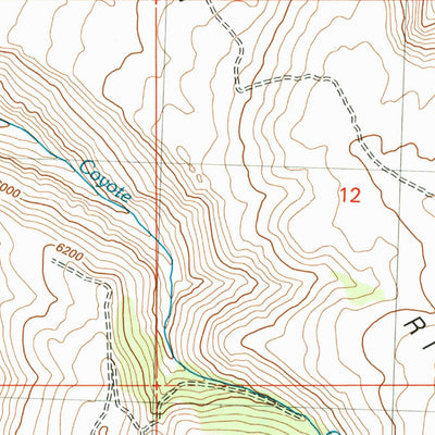 United States Geological Survey Rams Horn Ridge, ID (2001, 24000-Scale) digital map