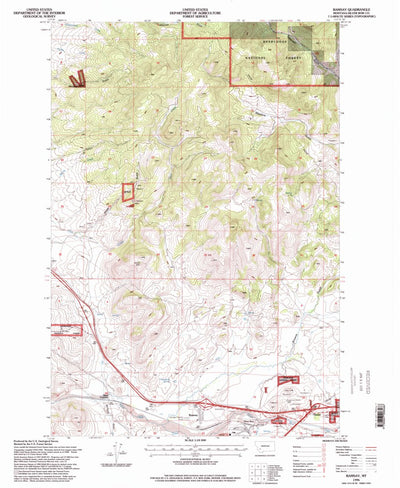 United States Geological Survey Ramsay, MT (1996, 24000-Scale) digital map