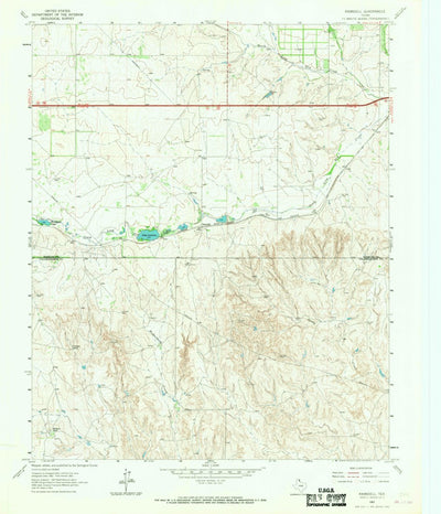 United States Geological Survey Ramsdell, TX (1963, 24000-Scale) digital map