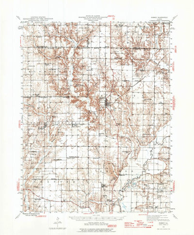 United States Geological Survey Ramsey, IL (1944, 62500-Scale) digital map