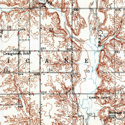 United States Geological Survey Ramsey, IL (1944, 62500-Scale) digital map