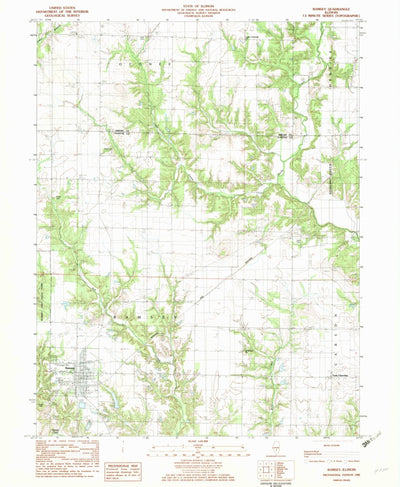 United States Geological Survey Ramsey, IL (1982, 24000-Scale) digital map