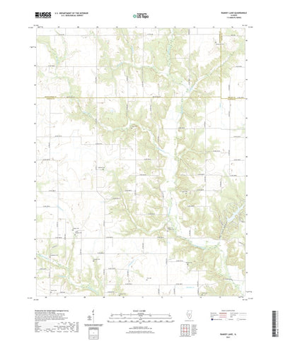 United States Geological Survey Ramsey Lake, IL (2021, 24000-Scale) digital map