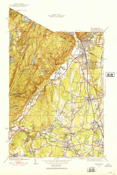 United States Geological Survey Ramsey, NJ-NY (1943, 24000-Scale) digital map