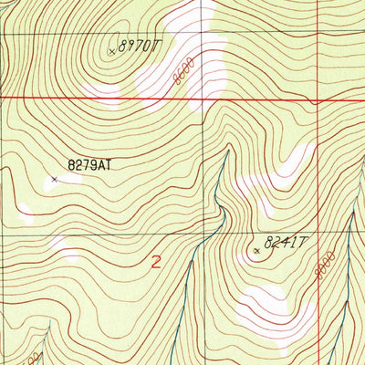 United States Geological Survey Ramshorn Mountain, MT (1988, 24000-Scale) digital map