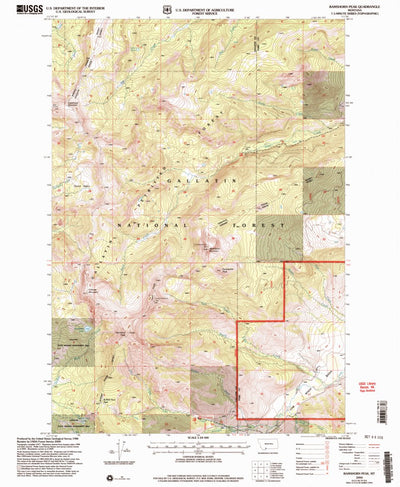 United States Geological Survey Ramshorn Peak, MT (2000, 24000-Scale) digital map