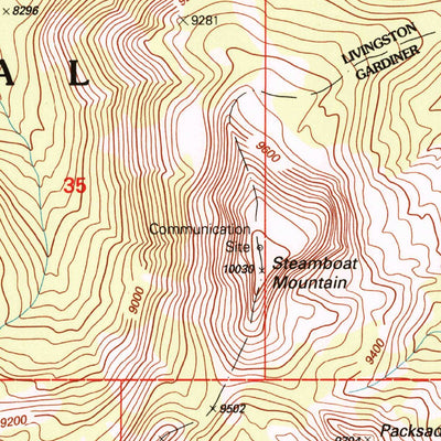 United States Geological Survey Ramshorn Peak, MT (2000, 24000-Scale) digital map