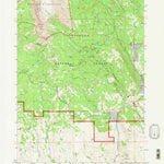 United States Geological Survey Ramshorn Peak, WY (1991, 24000-Scale) digital map