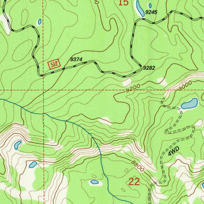 United States Geological Survey Ramshorn Peak, WY (1991, 24000-Scale) digital map