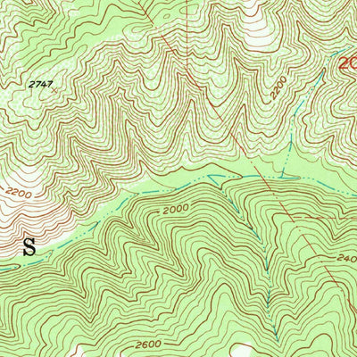 United States Geological Survey Rana Creek, CA (1956, 24000-Scale) digital map