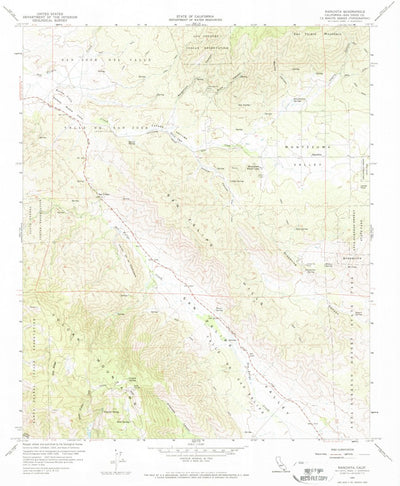 United States Geological Survey Ranchita, CA (1960, 24000-Scale) digital map