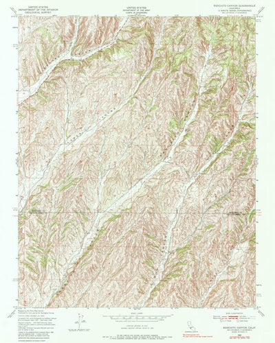 United States Geological Survey Ranchito Canyon, CA (1948, 24000-Scale) digital map