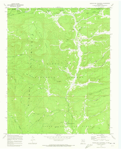United States Geological Survey Rancho Del Chaparral, NM (1970, 24000-Scale) digital map