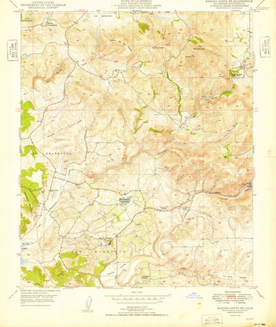 United States Geological Survey Rancho Santa FE, CA (1949, 24000-Scale) digital map