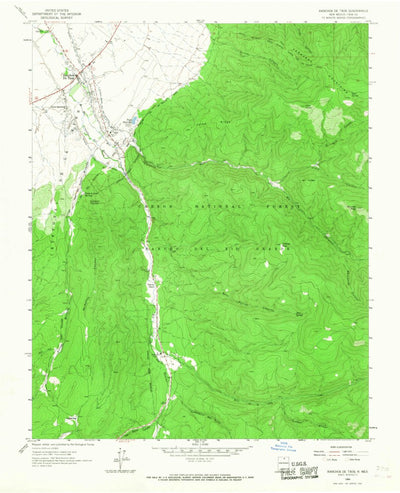 United States Geological Survey Ranchos De Taos, NM (1964, 24000-Scale) digital map