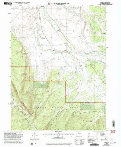 United States Geological Survey Rand, CO (2000, 24000-Scale) digital map