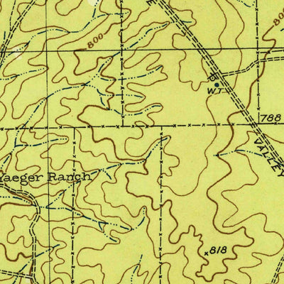 United States Geological Survey Randado, TX (1940, 62500-Scale) digital map
