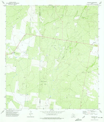 United States Geological Survey Randado, TX (1972, 24000-Scale) digital map