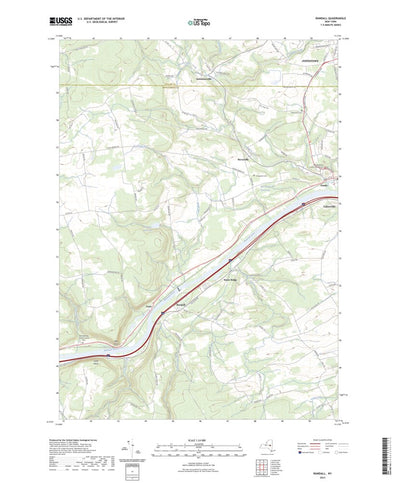 United States Geological Survey Randall, NY (2023, 24000-Scale) digital map