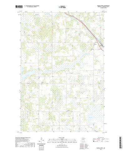 United States Geological Survey Randall West, MN (2022, 24000-Scale) digital map