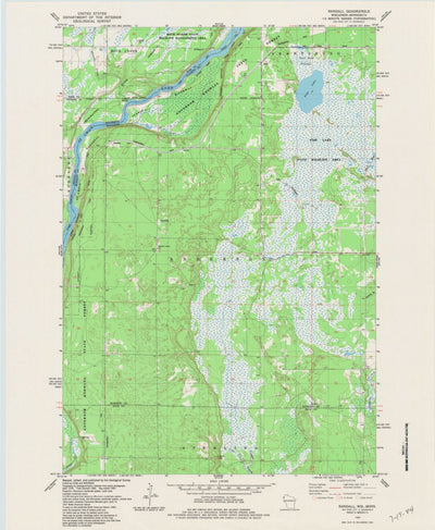 United States Geological Survey Randall, WI-MN (1983, 24000-Scale) digital map