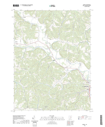 United States Geological Survey Randle, OH (2023, 24000-Scale) digital map
