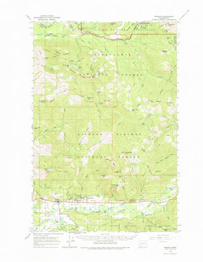 United States Geological Survey Randle, WA (1962, 62500-Scale) digital map