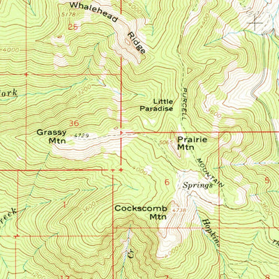 United States Geological Survey Randle, WA (1962, 62500-Scale) digital map