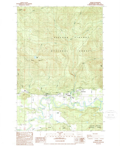 United States Geological Survey Randle, WA (1989, 24000-Scale) digital map
